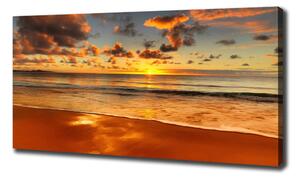 Foto obraz canvas Západ slunce pláž oc-40275478