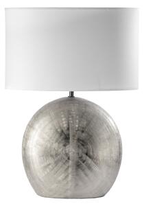 ONLI - Stolní lampa CERAMICA 1xE27/15W/230V 51 cm stříbrná/bílá