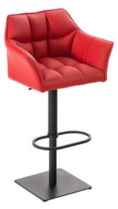 Barová židle Damas B1 ~ koženka, černý rám - Červená
