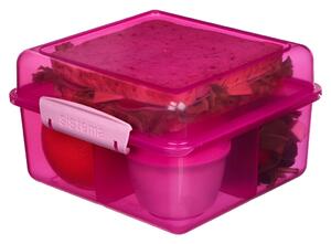Sistema Box na oběd Lunch Cube Max se 4 oddíly a kelímkem na jogurt 2l Barva: modrá
