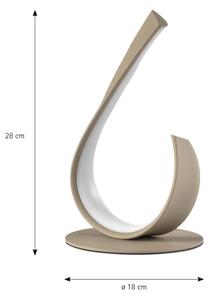 ONLI - LED Stolní lampa MATISSE LED/12W/230V 28 cm béžová
