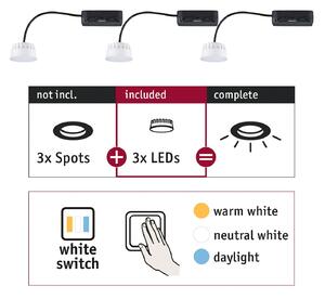 P 92478 Žárovky Choose LED-Modul Coin WhiteSwitch 3x6,5W 2.700 - PAULMANN