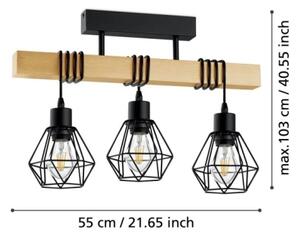 Přisazený lustr EGLO Townshend 3x60W E27 44074