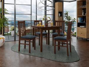 Rozkládací jídelní stůl se 4 židlemi AL14, Barva dřeva: sonoma-L, Potah: Zetta 297 Mirjan24 5903211268885