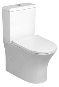 Bruckner, LEON RIMLESS mísa pro kombi WC, spodní/zadní odpad, bílá, 201.421.4