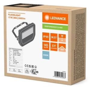 LED reflektor LEDVANCE FLOODLIGHT černý 17W/11W 2400lm/1600lm 6500K studená bílá IP66