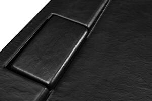 Besco Axim UltraSlim čtvrtkruhová sprchová vanička, black stone Rozměr vaničky: 80x80cm