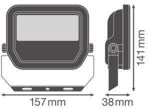 LED reflektor LEDVANCE FLOODLIGHT bílý 17W/11W 2400lm/1600lm 6500K studená bílá IP66
