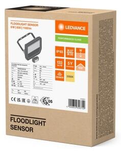 LED reflektor s pohybovým čidlem LEDVANCE FLOODLIGHT bílý SENSOR 8W/6W 1100/780lm 3000K teplá bílá IP65