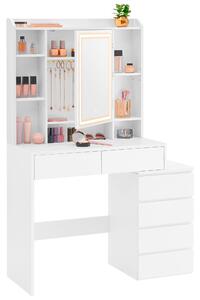TOALETNÍ STOLEK, bílá, 97,5/40/145 cm Boxxx, Online Only