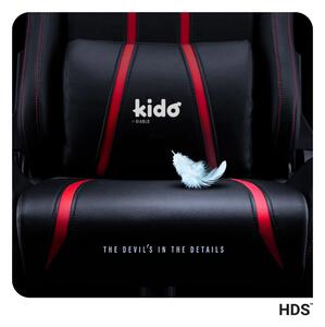 Dětská herní židle Kido by Diablo X-One 2.0: černo-červene