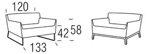 Beltá / Frajumar designové sedačky Marc 133 cm