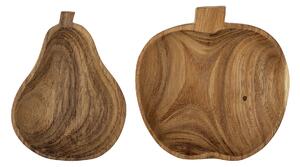 Dřevěná miska ve tvaru ovoce Riana Acacia Jablko