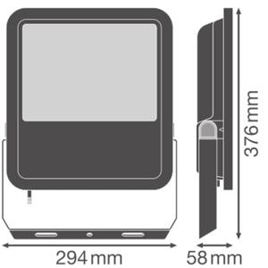 LED reflektor LEDVANCE FLOODLIGHT černý 133W/117W 20000lm/17500lm 4000K neutrální bílá IP66