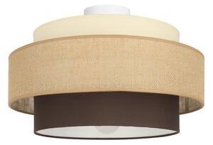 Brilagi - Stropní svítidlo RESNA 1xE27/60W/230V pr. 40 cm béžová/černá