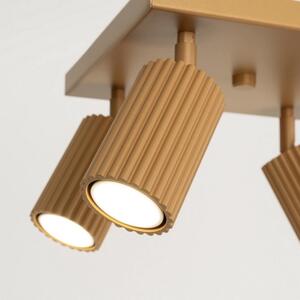 Stropní svítidlo SOLLUX KARBON 4 zlaté GU10 4x10W bez žárovek SL.1564