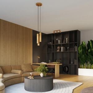 Stropní svítidlo SOLLUX KARBON 3L zlaté GU10 3x10W bez žárovek SL.1562