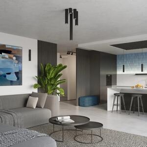 Stropní svítidlo SOLLUX KARBON 10 černá GU10 1x10W bez žárovky SL.1568