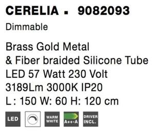 Závěsné LED svítidlo NOVA LUCE CERELIA 57W 3000K 9082093