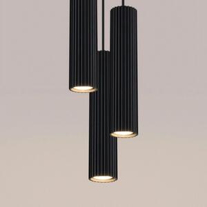 Závěsné svítidlo SOLLUX KARBON 3P černá GU10 3x10W bez žárovek SL.1576