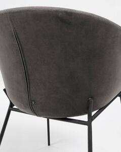 YVETTE židle - poslední 1 ks tmavě šedá