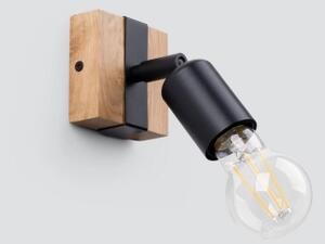 Nástěnné svítidlo SOLLUX ZUCA černé E27 1x15W bez žárovky SL.1295