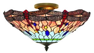 Searchlight 1289-16 - Tiffany přisazený lustr DRAGONFLY 3xE14/40W/230V SR0256