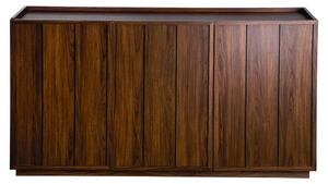 CALICOSY – Komoda se 3 dvířky, Imitace ořech, šířka 140 cm – ABEL