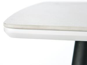 Stůl Marco černý / bílý mramor