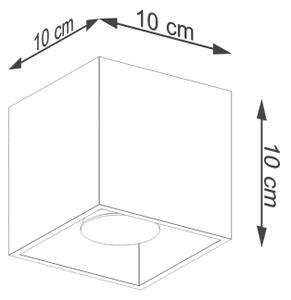 Stropní svítidlo SOLLUX QUAD 1 zlaté GU10 1x10W bez žárovky SL.1182