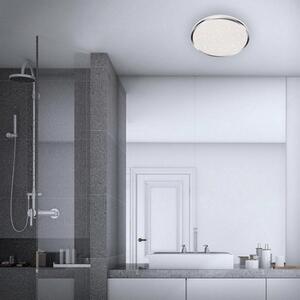 Stropní LED svítidlo hvězdné nebe BRILONER průměr 33cm 18W IP44 chrom 3403118