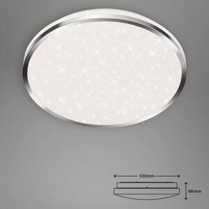 Stropní LED svítidlo hvězdné nebe BRILONER průměr 33cm 18W IP44 chrom 3403118