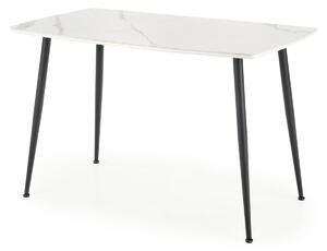 Stůl Marco černý / bílý mramor