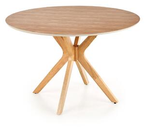 Kulatý stůl Nicolas přírodní dub Halmar