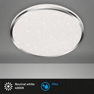 Stropní LED svítidlo hvězdné nebe BRILONER průměr 33cm 18W IP44 chrom 3403118