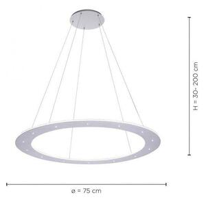 Paul Neuhaus Závěsné LED svítidlo PURE-COSMO, 49W, d. 75 cm, 2700-5000K, nastavitelná výška