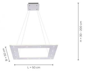 Paul Neuhaus Závěsné LED svítidlo PURE-COSMO, 43W, d. 50 cm, RF control 2700-5000K