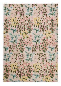 Krémový ručně tkaný vlněný koberec 160x230 cm Emilia Floral – Flair Rugs