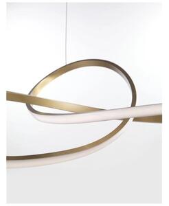 Závěsné LED svítidlo NOVA LUCE FUSION 53W 3000K zlatá barva 1701101002
