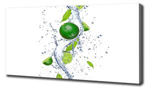 Foto obraz canvas Limetky a voda oc-43956192