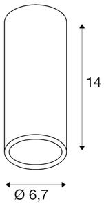 Stropní svítidlo SLV ENOLA_B CL-1 GU10 35W černé 151810 bez žárovky
