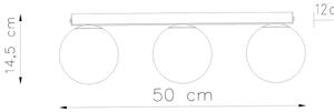 Stropní svítidlo SOLLUX YOLI 3 bílé G9 3x12W bez žárovky SL.1148