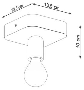 Stropní svítidlo SOLLUX TAVO 1 E27 1x15W bez žárovky SL.1156