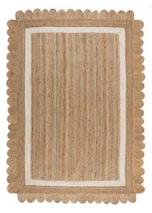 Ručně tkaný jutový koberec v přírodní barvě/slonovinový 160x230 cm Grace White – Flair Rugs