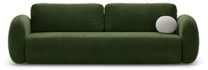 Zelená sametová rozkládací/s úložným prostorem pohovka 262 cm Tonale – Cosmopolitan Design