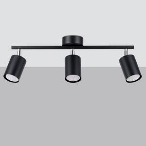 Stropní svítidlo SOLLUX LEMMI 3 černé GU10 3x40W bez žárovky SL.1128