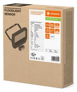 LED reflektor s pohybovým čidlem LEDVANCE FLOODLIGHT černý 41W/27W 6000lm/4000lm 4000K neutrální bílá IP65