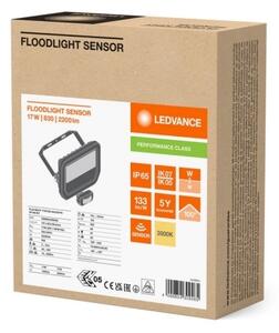 LED reflektor s pohybovým čidlem LEDVANCE FLOODLIGHT bílý SENSOR 17W/11W 2200/1465lm 3000K teplá bílá IP65