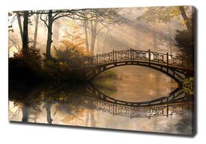 Foto obraz na plátně do obýváku Starý most podzim oc-44630410