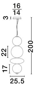 Závěsné LED svítidlo NOVA LUCE NAVI 20W 3000K 9186952